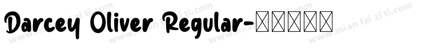 Darcey Oliver Regular字体转换